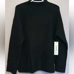 Calvin Klein Sequin Mock-Neck Sweater